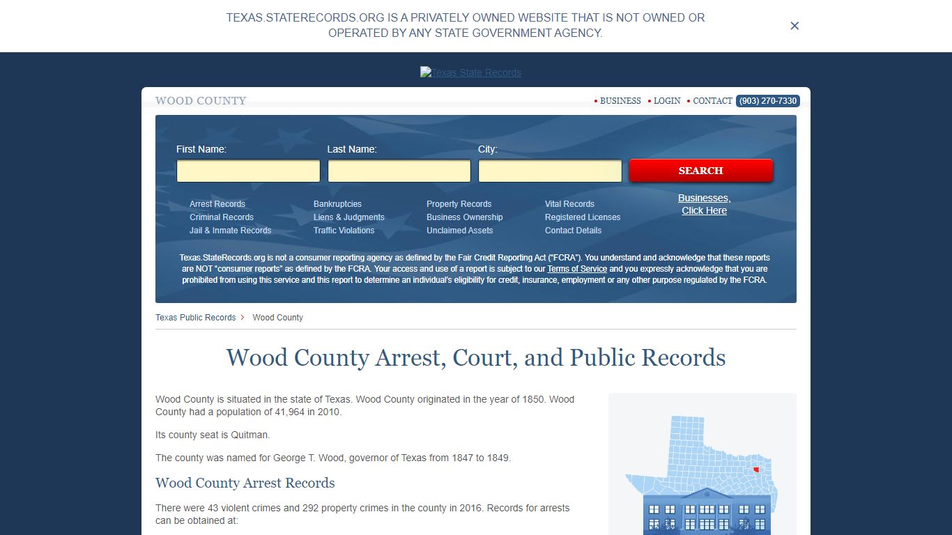 Wood County Arrest, Court, and Public Records