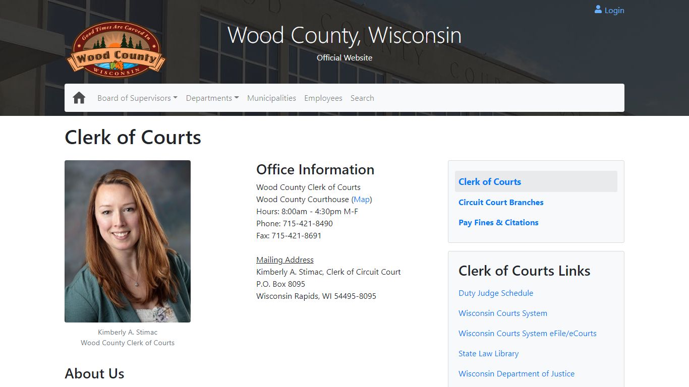 Clerk of Courts - Wood County Wisconsin